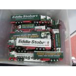 Approximately Twenty Eddie Stobart Liveried Diecast Model Commercial Vehicles, by Oxford, playworn.