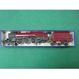 A "OO" Gauge/4mm Princess Class 4-6-2 Kit Built/White Metal Steam Locomotive and Six Wheel Tender,