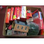 A Quantity of "OO" Gauge Lineside Buildings, accessories by Hornby, Tri-ang including #R334