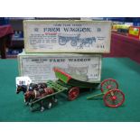 A Mid XX Century Lead Home Farm Series No. 5F-Farm Wagon, some signs of repair, damage/