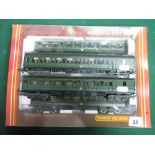 Hornby Railways "OO" Gauge Diesel Multiple Unit Pack, (missing centre car), boxed; together with a