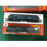 Two Hornby "OO"Gauge/4mm Class 37 Co-Co Diesel Locomotives, BR blue, boxed Ref No R369, R/No