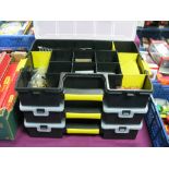 An "OO" Gauge/4mm Model Makers Workshop, contained in three "Stanley" sort master cases, track,