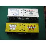 Two 'G' Scale Outline American Rolling Stock Vans, by AHM, USA Trams including Wilsons Certified