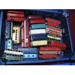 A Quantify of Diecast Vehicles, 1950's and later, mainly by Dinky, all buses, all playworn/