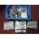A Quantity of 'N' Gauge Railway Modellers Workshop Items, including plastic vehicles, engine house