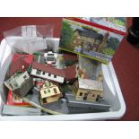 A Quantity of Hornby, Peco "OO" Gauge/4mm Track, Straights, Curves, etc; plus lineside buildings,