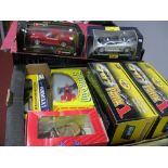 Seven 1:24th Scale and Similar Diecast Model Cars, by Revell, Burago, Tonka Polistil, Onyx, Maisto