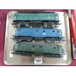 Three Hornby "OO"Gauge/4mm Bo-Bo Diesel Locomotives, class 25 BR green, R/No D7596, class 29 BR