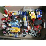 A Quantity of Mighty Morphin Power Rangers Original Plastic Action Figures, including Megazord, Deer