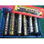 Twelve "OO"Gauge/4mm Passenger Coaches, by Hornby, Triang, LIMA - unboxed GWR brown/cream and