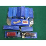 Ten Items Hornby Dublo "OO"Gauge/4mm Boxed Three Rail Rolling Stock, box vans, tankers (3), horse