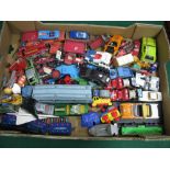 A Quantity of Diecast and Plastic Model Vehicles, by Dinky, Matchbox and other, playworn