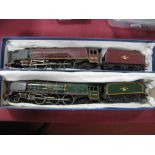 Two Hornby Dublo 4mm Three Rail Duchess Class 4-6-2 Steam Locomotives and Six Wheel Tenders,