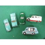 Three Spot-On Diecast Vehicles, including Tonibell Ice Cream Van, plus a Norev and a Budgie, all