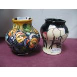 A Moorcroft 'Wild Cyclamen' Vase, impressed and hand painted marks to base, 8cm high and a Moorcroft