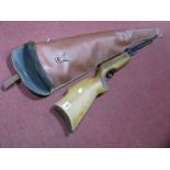 A Relum Tornado .22 Lever Air Rifle, stamped 42273, in soft case.