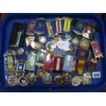 RAOB Interest; A Collection of Assorted Medallion Pendants, on ribbons, including Millennium 2000,