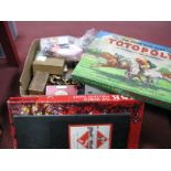 Monopoly, Totopoly, Risk, Chess, Lotto, jigsaws, playing cards, puppet etc:- One Box