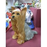 Beswick Pottery Yorkshire Terrier 2377, 25.5cm high.
