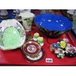 Crown Ducal Lantern Fruit Bowl, Maling dish, Carlton mug, posies:- One Tray