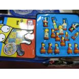 A 1998 'Simpsons' by Cardinal Chess Set, in original fitted tin, thirty two characters with