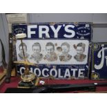 Advertising: A 'Fry's Chocolate "Five Boy's"' Enamel Wall Sign 56 x 76cm