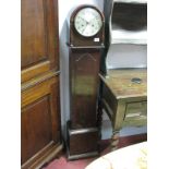 A 1920's Mahogany Grandmother Clock by HAC of Wurttemberg, with dome top, eight day movement.