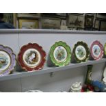 Six Coalport Limited Edition 'Pratts Birds' Collectors Plates, made for Clarkson of Wolverhampton