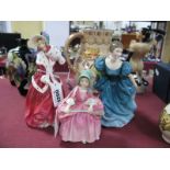 Royal Doulton Figures 'Rhapsody' HN 2267, 'Christmas Morn' HN 1992, 'Bo Peep' HN 1811.