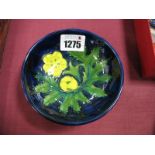 A Moorcroft 'Buttercup Dish', 12cm diameter, painted and impressed marks.