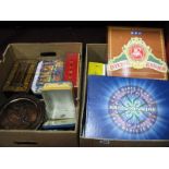 A Quantity of Tins, Games:- Two Boxes