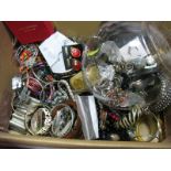 A Large Mixed Lot of Assorted Costume Jewellery, including bangles, bracelets, rings and a