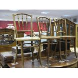 Three Various Bentwood Cafe Chairs, circa 1920's.