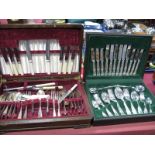 A Modern Kings Pattern Canteen of Plated Cutlery, six setting, in original fitted case; an "Insignia