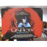 Horror Film Poster: 'The Unholy' original 1988 poster, quad size, folded 30'' x 40''.