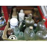 Early XIX Century Duncan Gilmour Co Ltd Sheffield Whisky Bottles, 1898 Taylor Sheffield green