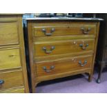 An Early XX Century Mahogany Chest of Three Drawer, having low gallery, 76.5cm wide.