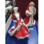 Royal Doulton Figurine 'Christmas Day 2007' HN 4911, 'Father Christmas' HN 5040.