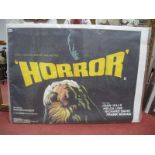 Horror Film Poster: 'Horror', 1963 (?) quad film poster, Compton-Cameo films, 30'' x 40'', folded.