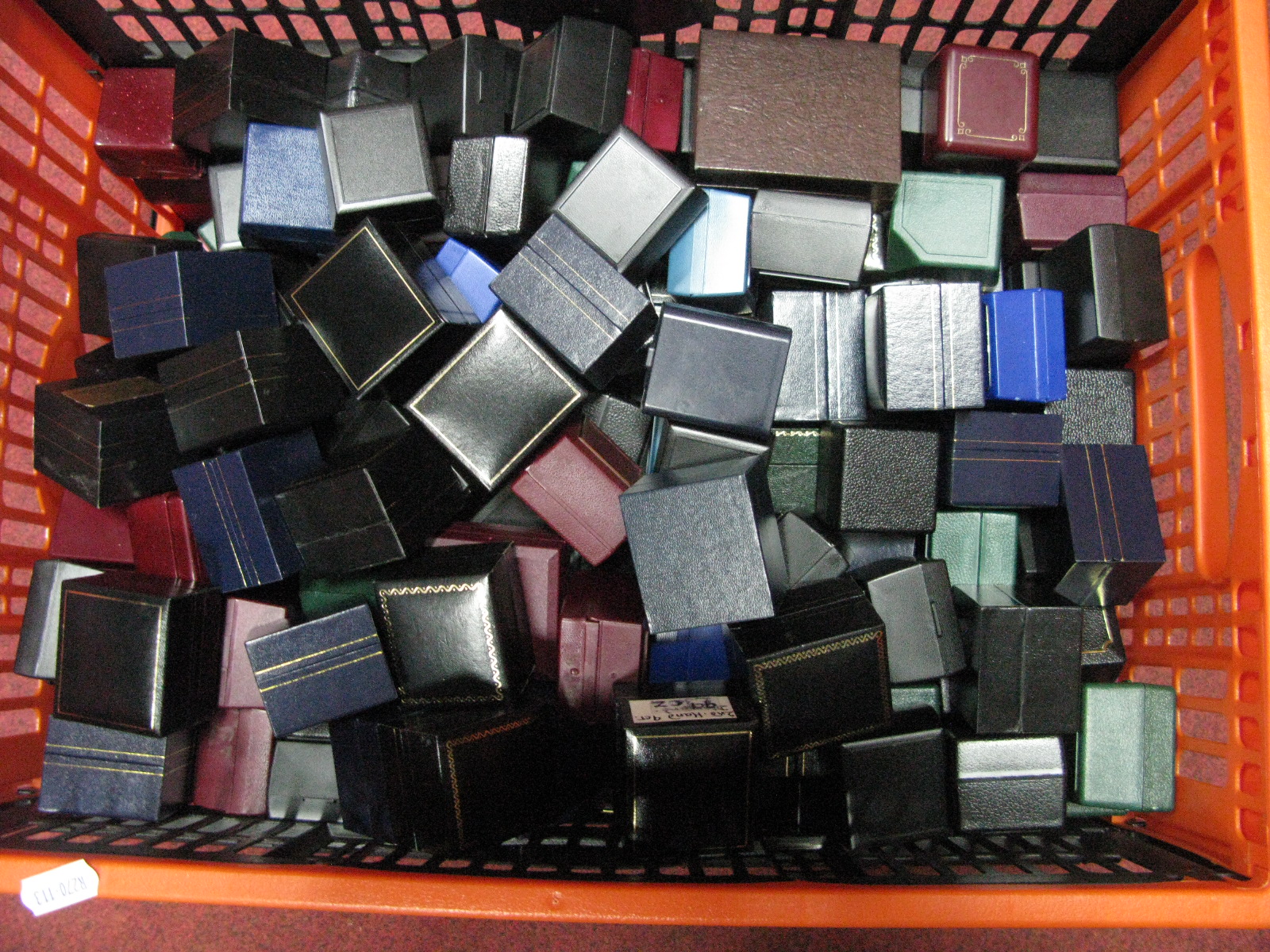 A Selection of Empty Ring Boxes, including empty bracelet boxes one box