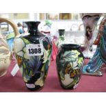 A Moorcroft 'Avalon' Vase, of shouldered ovoid form, 16cm high (2nd), and a matching vase 10.5cm,