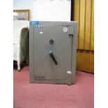 S.M.P of Telford "Economy " Safe, with key, 60cm high x 45 wide.