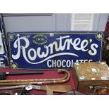 Advertising: A 'Rowntree's Chocolates' Enamel Wall sign, 38 x 91.5cm