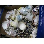 Various China Tea Wares, part tea services etc, including Royal Albert, Colclough, Palissy, Coalport