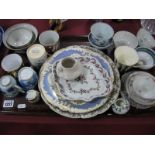 New Hall Teapot Stand, (repaired), Grainger Worcester mugs, tea bowls, cups, other XIX Century
