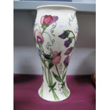 A Moorcroft Pottery Vase, painted in the 'Sweetness' pattern, designed by Nicola Slaney, shape 6/12,