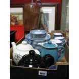 Stoneware Table Pottery, Denby coffee pot, Watson's teapots, XIX Century salt glaze flagon, etc.