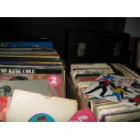 A Collection of L.P's and 45RPM's - mostly M.O.R, easy listening, but to include Rock n Roll,