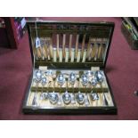 Aitken Bros Canteen of Cutlery, in original fitted case (case stamped British Regd 788793).